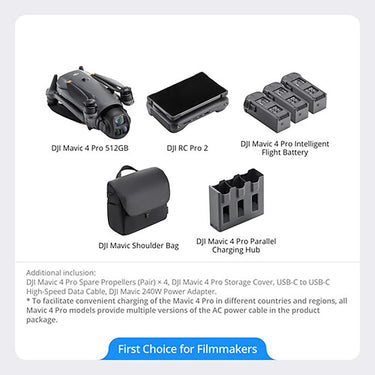 DJI Mavic 4 Pro Drone with 512GB Creator Combo - Open Box