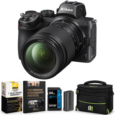 Nikon Z5 Full Frame Mirrorless Camera Body FX + 24-200mm Lens  + Deco Essentials eBook
