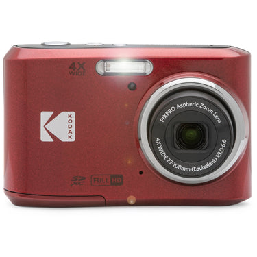 Kodak PIXPRO FZ45 16MP Digital Camera, Red FZ45RD + 64GB  Photography Bundle