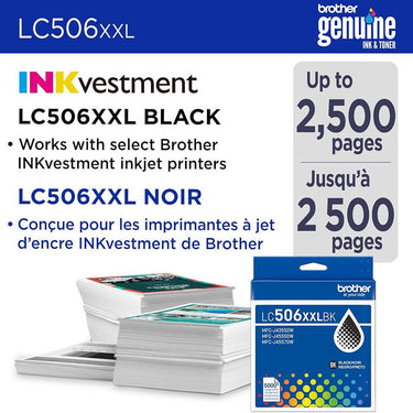 Brother Genuine Super High Yield Black Ink Cartridge 2 Pack with Print Guide