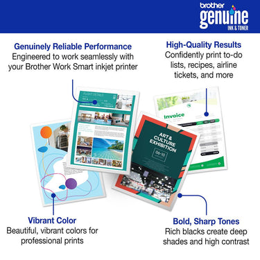 Brother Genuine Twin Pack High Yield Ink Cartridges 5 Pack with Print Guide