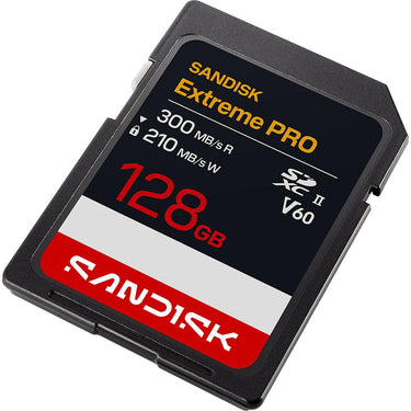 Sandisk NEW! 128GB Extreme PRO SDXC UHS-II V60 Memory Card, Up to 300MB/s Read (2026)