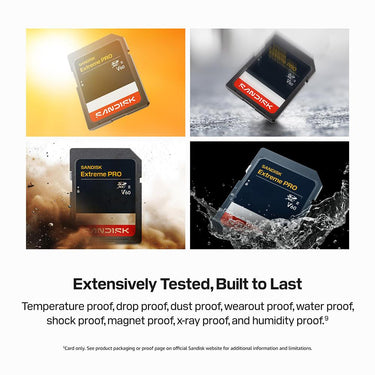 Sandisk NEW! 64GB Extreme PRO SDXC UHS-II V60 Memory Card, Up to 300MB/s Read (2026)