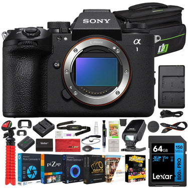 Sony Alpha 1 II Full-frame Mirrorless Camera (Body) w/ Accessories Bundle