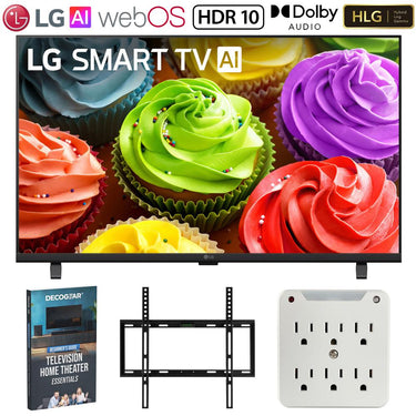 LG LB65 32" HD HDR Smart LED TV (2026) w/ Accessories + Home Theatre Guide Bundle