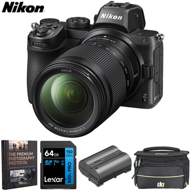 Nikon Z5 Full Frame Mirrorless Camera Body FX + 24-200mm Lens  + Deco Essentials eBook