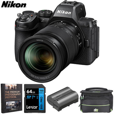 Nikon Z5 II with 24-70mm f/4 S Lens Mirrorless Camera Black + Deco Essentials eBook