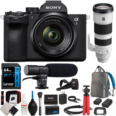 Sony a7 V Full-Frame Mirrorless Camera (28-70mm + 200-600mm) Dual Lens Bundle