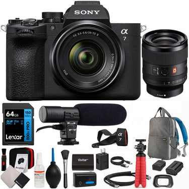 Sony a7 V Full-Frame Mirrorless Camera (28-70mm + 35mm) Dual Lens Bundle