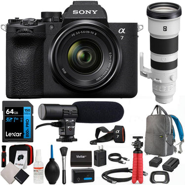 Sony a7 V Full-Frame Mirrorless Camera (28-70mm + 400-800mm) Dual Lens Bundle