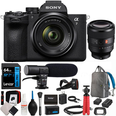 Sony a7 V Full-Frame Mirrorless Camera (28-70mm + 50mm) Dual Lens Bundle