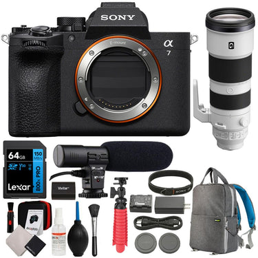 Sony a7 V Full-Frame Mirrorless Camera Body + 200-600mm Lens Accessory Bundle