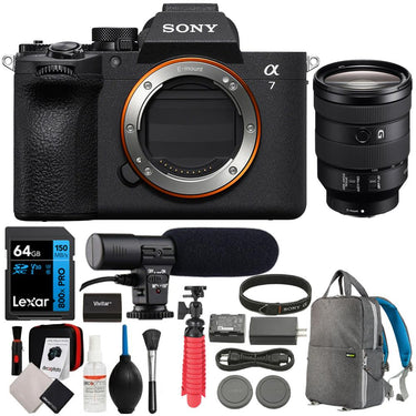 Sony a7 V Full-Frame Mirrorless Camera Body + 24-105mm Lens Accessory Bundle