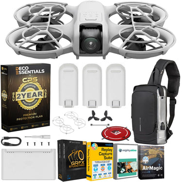 DJI Neo Three-Battery Combo, Mini Drone 4K UHD Camera + 2 Year Warranty Bundle