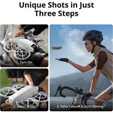 DJI Neo Three-Battery Combo, Mini Drone 4K UHD Camera + 2 Year Warranty Bundle