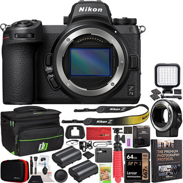 Nikon Z7II Mirrorless Camera Body Full Frame + FTZ Lens Mount Adapter Kit Bundle