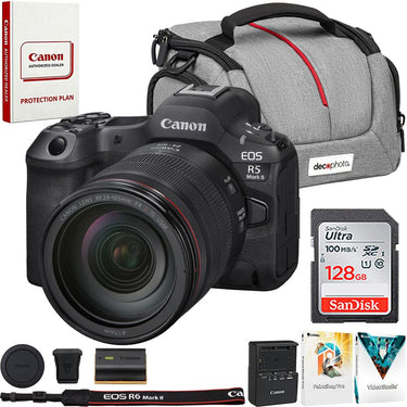 Canon EOS R5 Mark II Full Frame Mirrorless Camera+Lens Kit + Accessories Bundle
