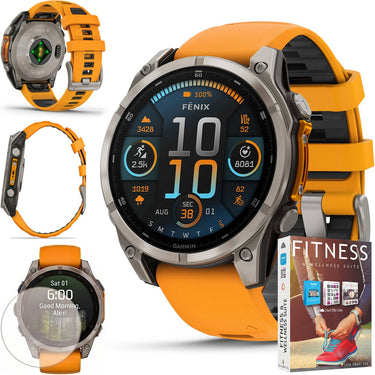 Garmin Fenix 8 47 mm AMOLED Sapphire Titanium + Fitness Suite & Screen Protector