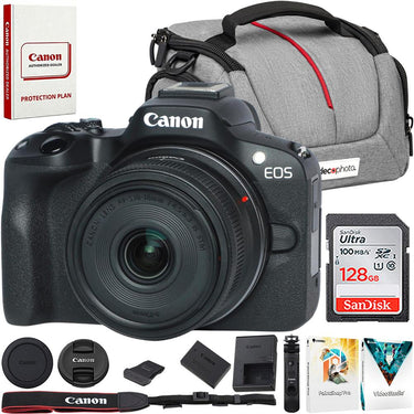 Canon EOS R50 Mirrorless Camera Vlogging Creator Kit with 128GB Memory Bundle