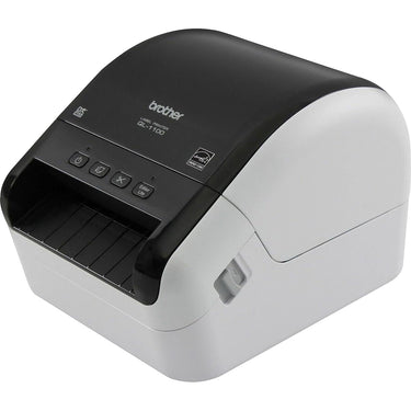Brother QL-1100 Wide Format Monochrome Label Printer w/ Deco Essentials Guide Bundle