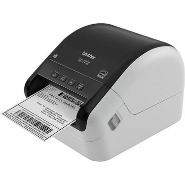 Brother QL-1100 Wide Format Monochrome Label Printer w/ Deco Essentials Guide Bundle