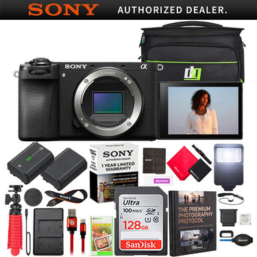 Sony a6700 Alpha APS-C Mirrorless 4K Interchangeable Lens Camera Body + Pro Bundle