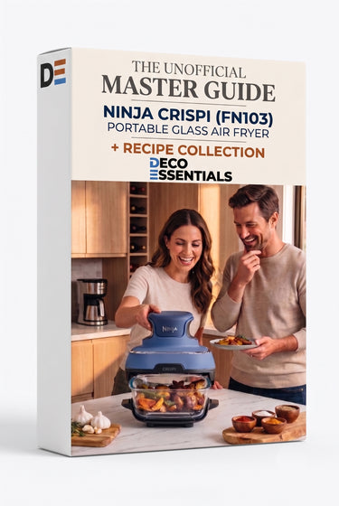 Ninja CRISPi 5-in-1 Portable Glass Air Fry Cooking System (Renewed) + 5 Pcs Knife Set
