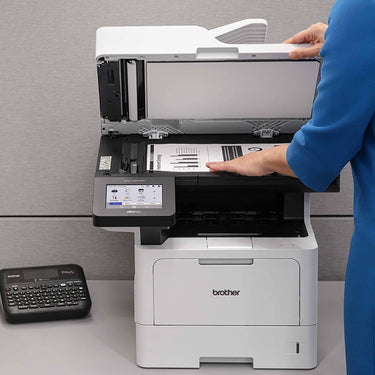 Brother Business Monochrome Laser All-in-One Printer with Guide & Printer Cable