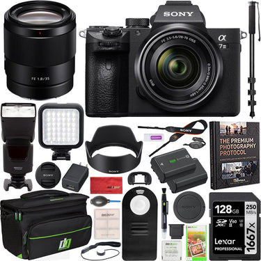 Sony a7 III Full Frame Mirrorless Camera ILCE-7M3K/B 28-70mm + 35mm 2 Lens Kit