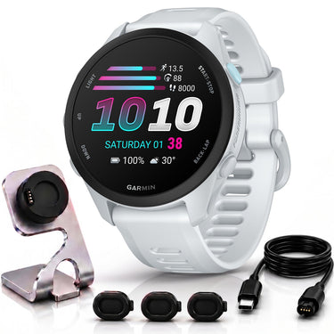 Garmin Forerunner 70 Whitestone with Charging Bundle