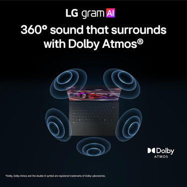 LG gram 15" Copilot+ PC Intel Ultra 7, 32GB RAM, 1TB SSD Touch Laptop, Black