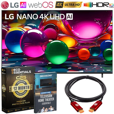 LG 85-Inch Nano 4K UHD AI NU70 Smart TV (2026) w/ 1 YR Extended Warranty Bundle