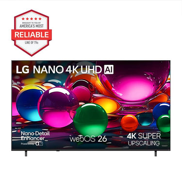 LG 65-Inch Nano 4K UHD AI NU70 Smart TV (2026) w/ 1 YR Extended Warranty Bundle