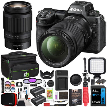 Nikon Z6III Full Frame Mirrorless Camera + 24-200mm Lens + 2 Battery Accessory Bundle