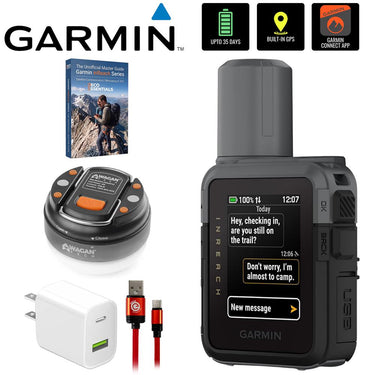 Garmin inReach Mini 3 Compact SOS Satellite Communicator +Deco Gear Master Guide Bundle