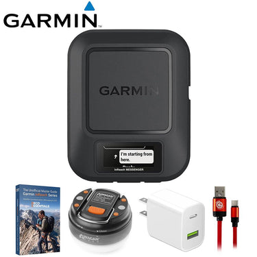Garmin inReach Messenger Handheld Satellite Communicator +Deco Gear Master Guide Bundle
