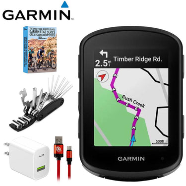 Garmin Edge 540, GPS Cycling Computer, Device Only w/ Deco Gear Master Guide Bundle