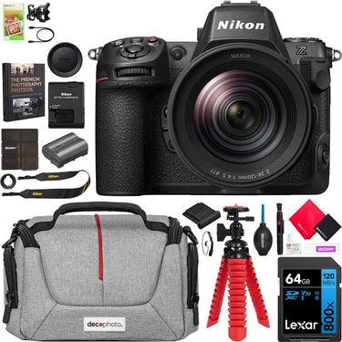 Nikon Z8 Full Frame Mirrorless 8K Hybrid Camera + 24-120mm F4 S Lens Kit Bundle
