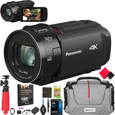 Panasonic VX3 HC-VX3 4K UHD Video Camera Camcorder with 24x Zoom + Accessories Bundle