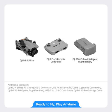 DJI Mini 5 Pro Drone with RC-N3 Remote and Battery w/ 26 Month Protection Bundle