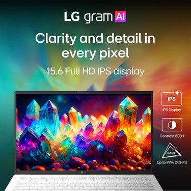 LG gram 15.6" Copilot+ PC AMD Ryzen AI 7, 16GB RAM, 512GB SSD Touch Laptop