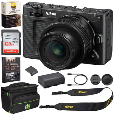 Nikon ZR Cinema Camera, 6K Full-Frame, RED ((24-50mm Lens Kit) + Deco Essentials eBook