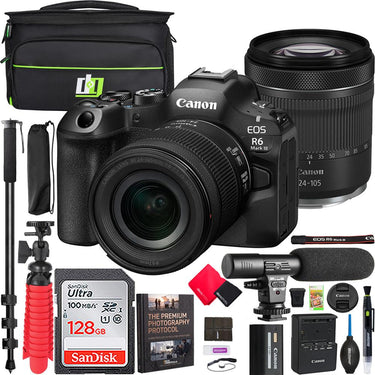 Canon EOS R6 Mark III Mirrorless Camera with RF 24-105mm F4-7.1 IS STM Lens Kit Bundle