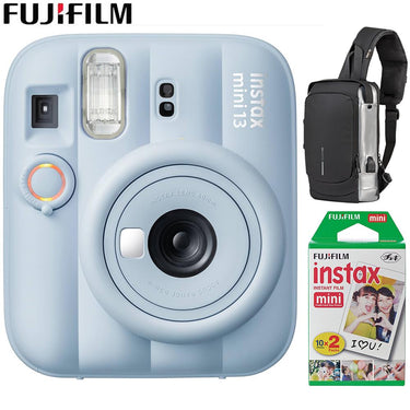 Fujifilm Instax Mini 13 Instant Camera Frost Blue with Sling Backpack Bundle