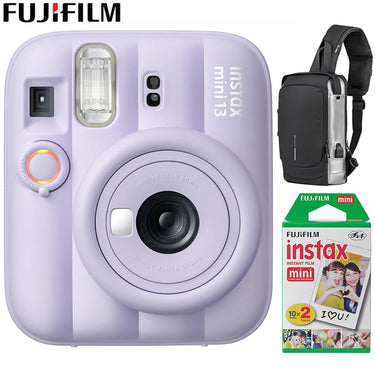 Fujifilm Instax Mini 13 Instant Camera Dreamy Purple with Sling Backpack Bundle