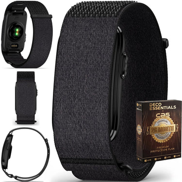 Garmin L-XL CIRQA Screenless Health/Fitness Smart Band Black + 26 Month Warranty Bundle