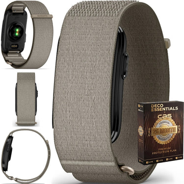 Garmin CIRQA Smart Band Health + Fitness Tracker Gray L-XL + 26 Month Protection