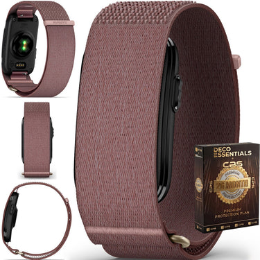 Garmin CIRQA Smart Band Health+Fitness Tracker Mauve L-XL + 26 Month Protection