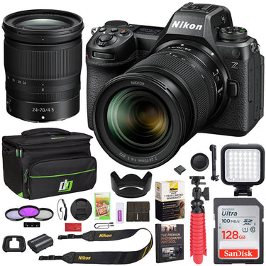 Nikon Z6III Full Frame Mirrorless Camera + 24-70mm F4 S Lens Kit + Accessories Bundle