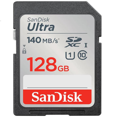 Sandisk 128GB Ultra SDXC Memory Card Class 10/UHS-I, 140MB/S